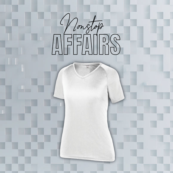 V NECK LADIES MICROFIBER