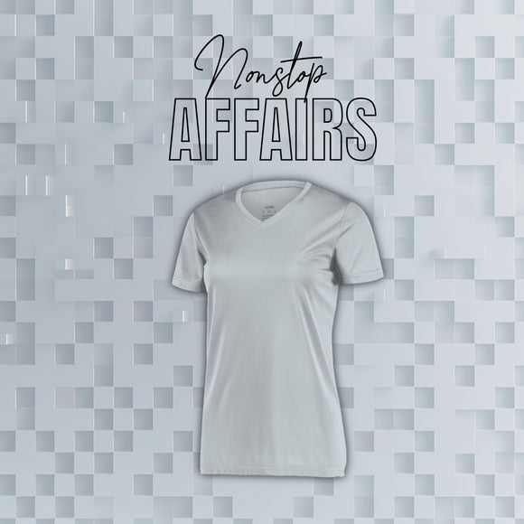V NECK LADIES MICROFIBER