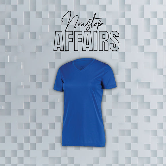 V NECK LADIES MICROFIBER