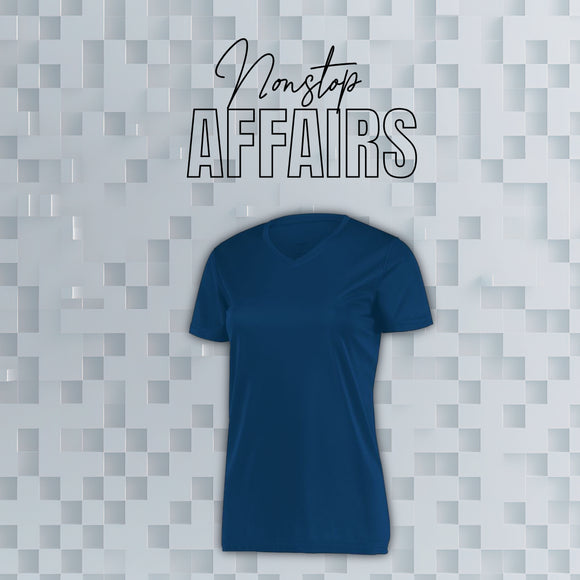 V NECK LADIES MICROFIBER