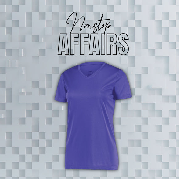 V NECK LADIES MICROFIBER