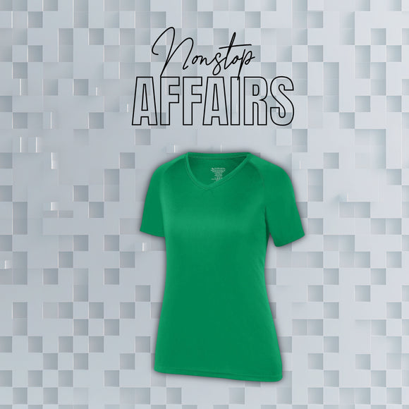 V NECK LADIES MICROFIBER
