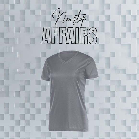 V NECK LADIES MICROFIBER