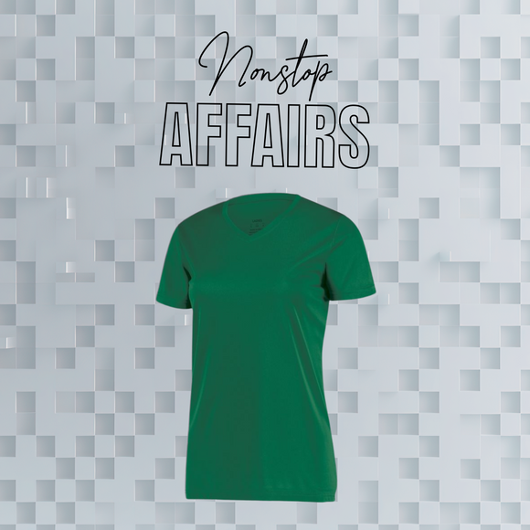 V NECK LADIES MICROFIBER