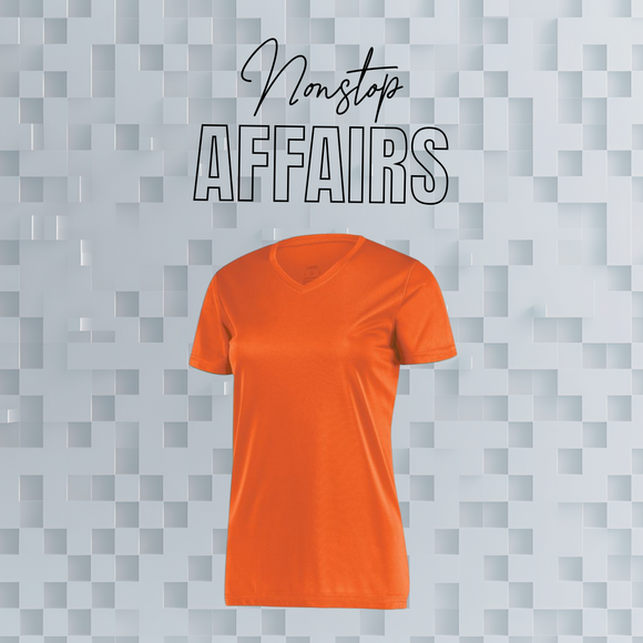 V NECK LADIES MICROFIBER