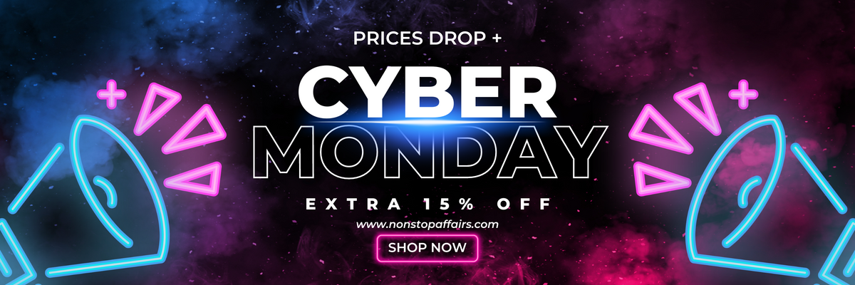 Purple modern cyber monday billboard landscape
